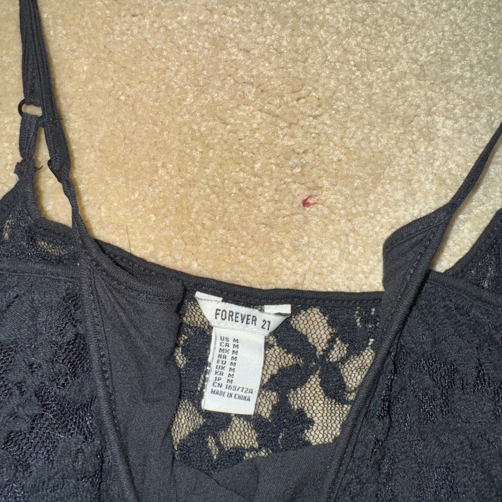 Forever 21 Black Lace romper - Picture 3 of 4